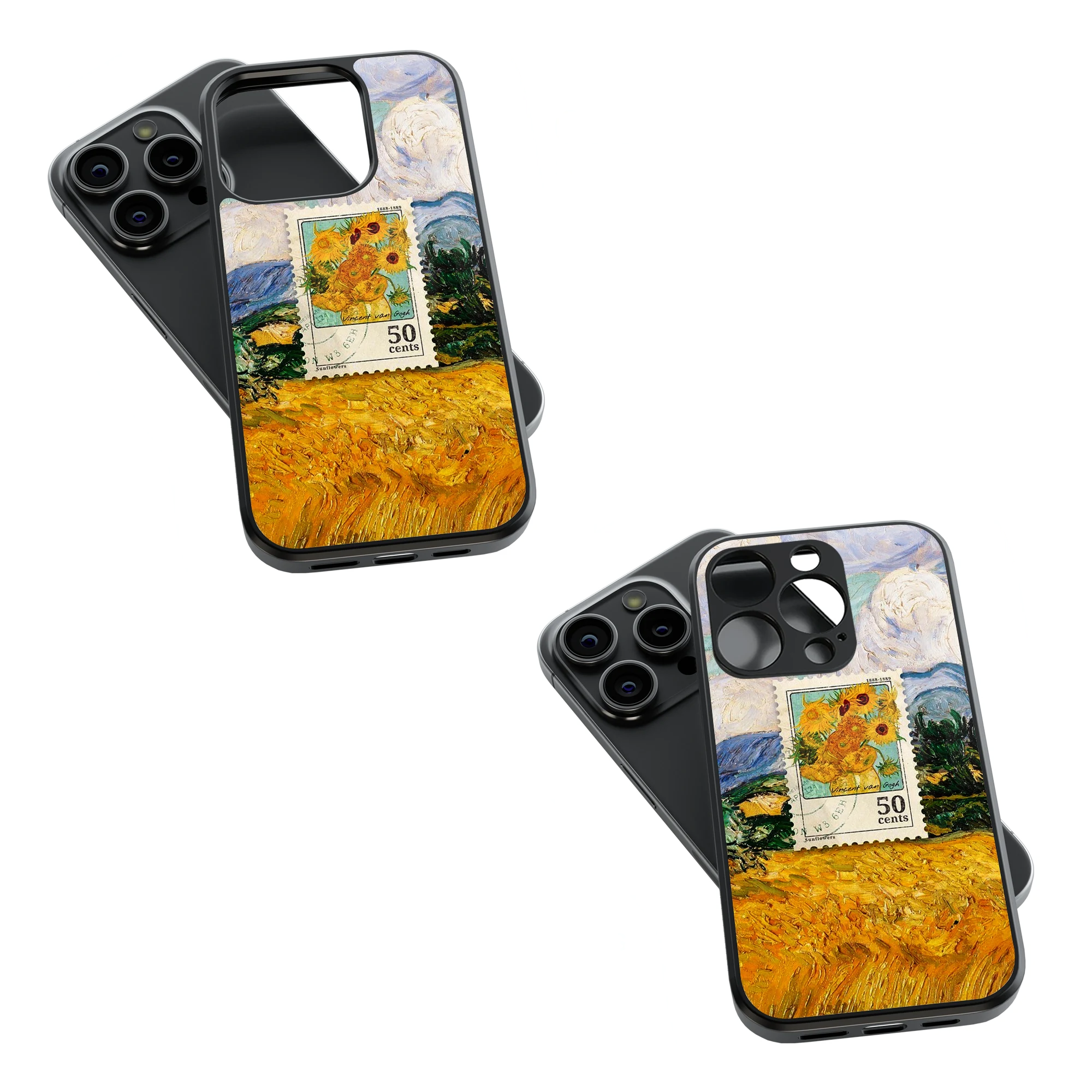 Trendy Glass Back Mobile Case for iPhone, Samsung, Redmi, OnePlus, Google Pixel, Motorola