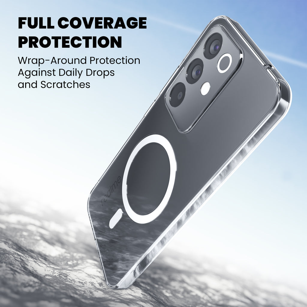 Anti Yellow Magsafe Clear Case for Realme 15x