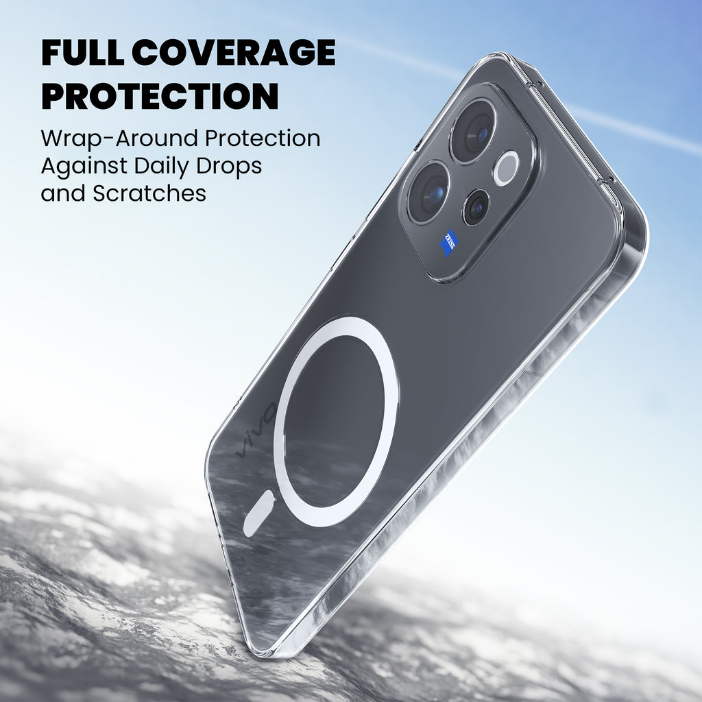 Anti Yellow Magsafe Clear Case for Vivo V70 Elite