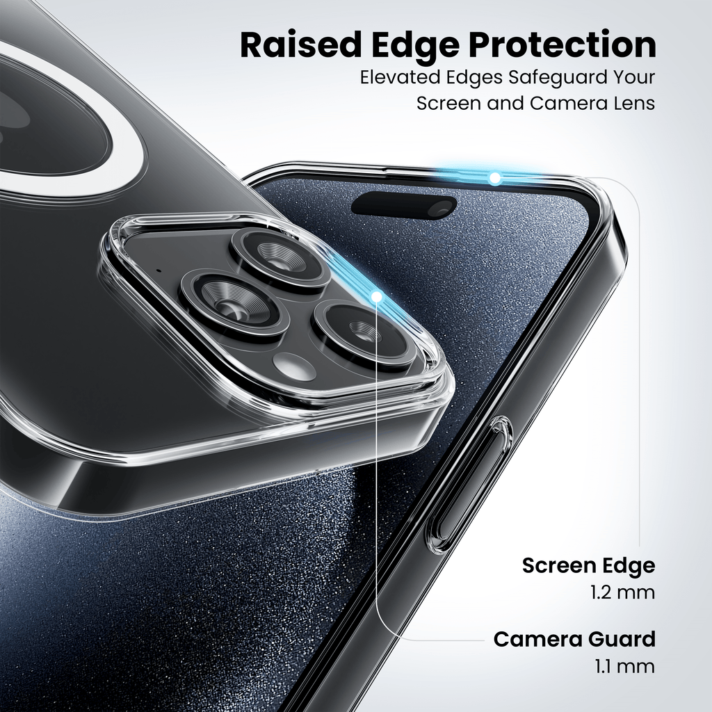 Anti Yellow Magsafe Clear Case for iPhone 15 Pro