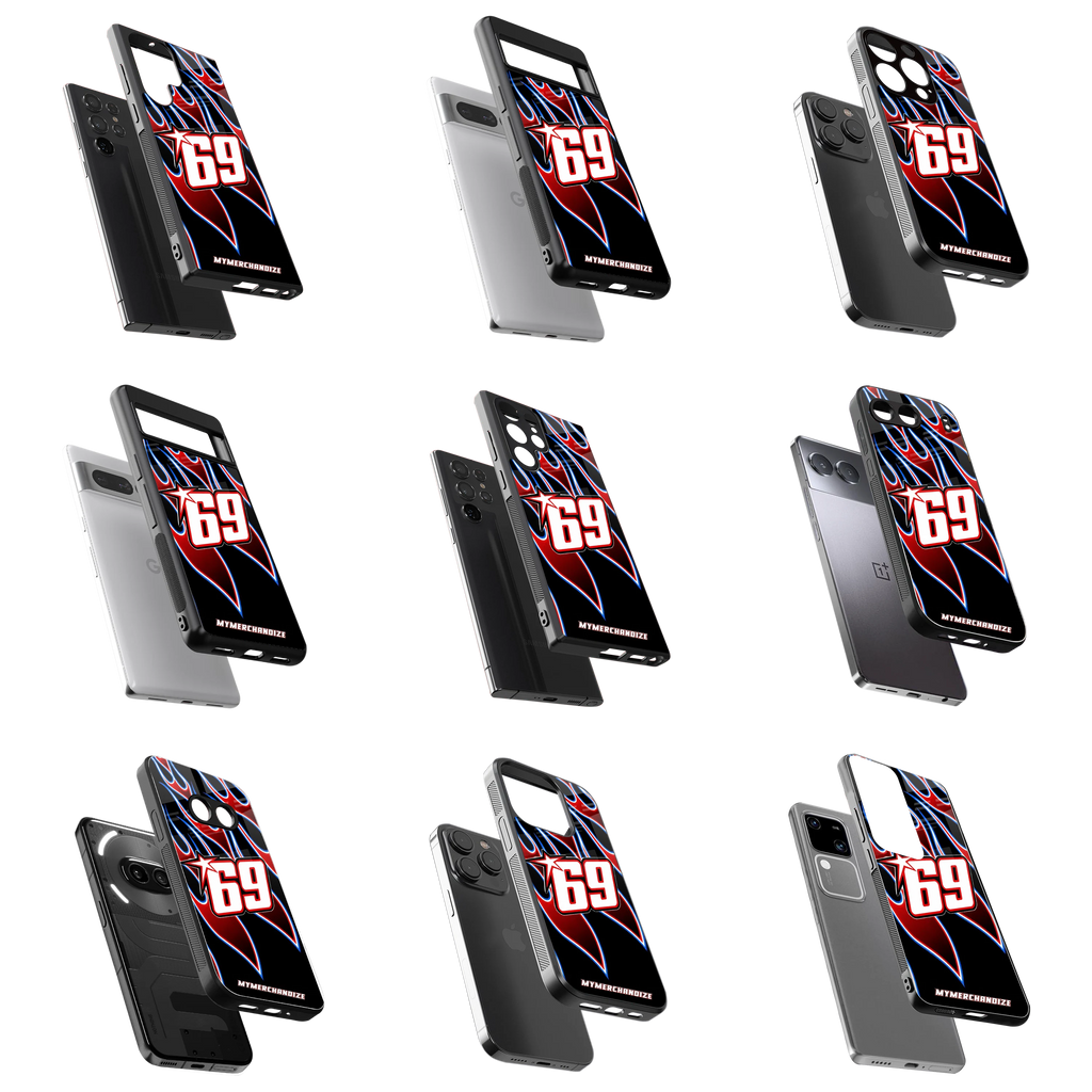 Durable Glass Back Mobile Case for iPhone, Samsung, OnePlus, Google Pixel, Redmi, Vivo, Oppo