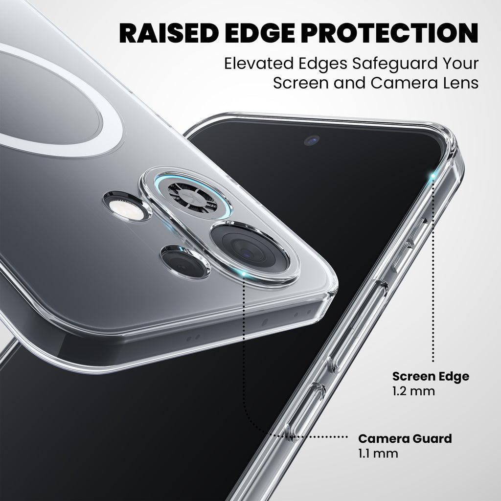 Anti Yellow Magsafe Clear Case for Oppo Reno 12 Pro