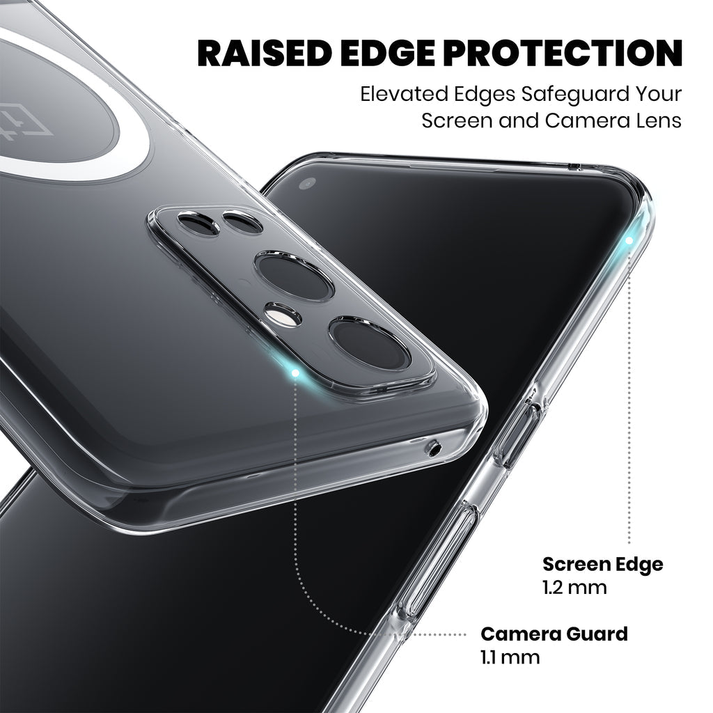 Anti Yellow Magsafe Clear Case for OnePlus 9