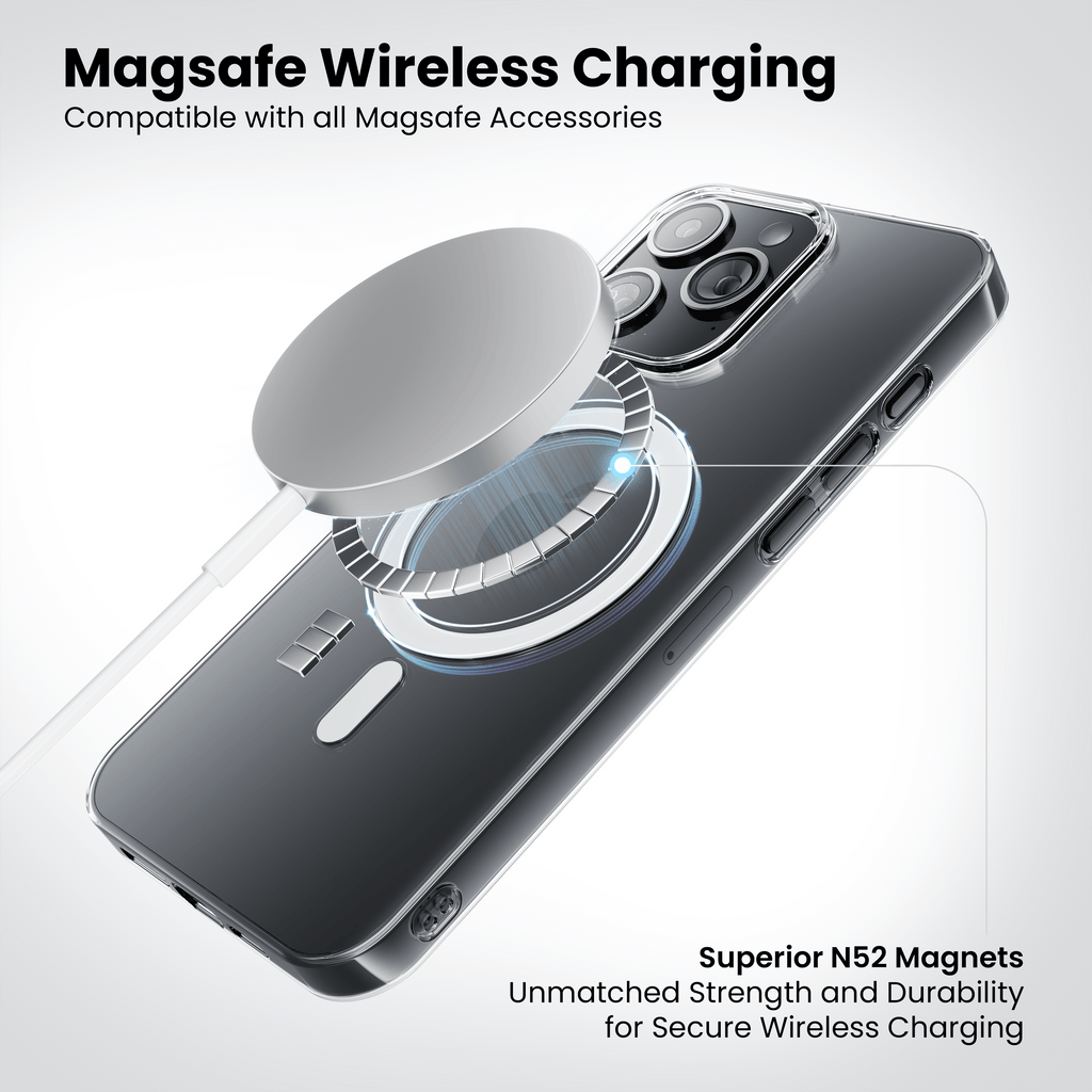 Anti Yellow Magsafe Clear Case for iPhone 15 Pro Max