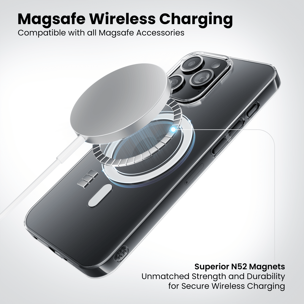 Anti Yellow Magsafe Clear Case for iPhone 16 Pro Max