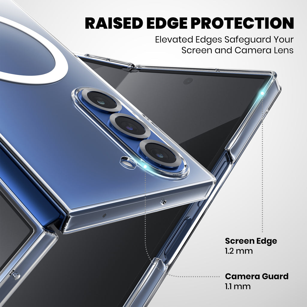 Anti Yellow Magsafe Clear Case for Samsung  Galaxy Z Fold 7