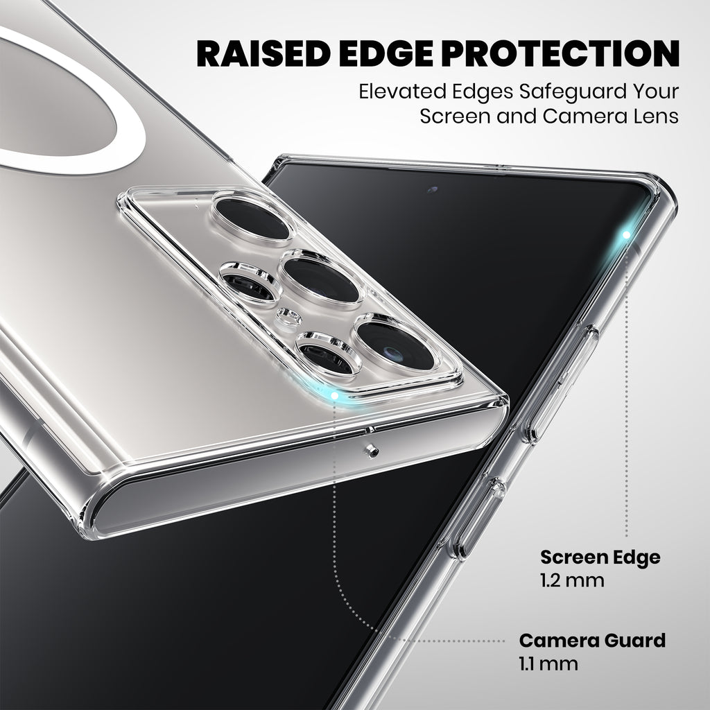 Anti Yellow Magsafe Clear Case for Samsung Galaxy S22 Ultra 5G