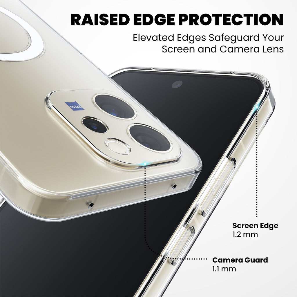 Anti Yellow Magsafe Clear Case for Vivo V70 Elite