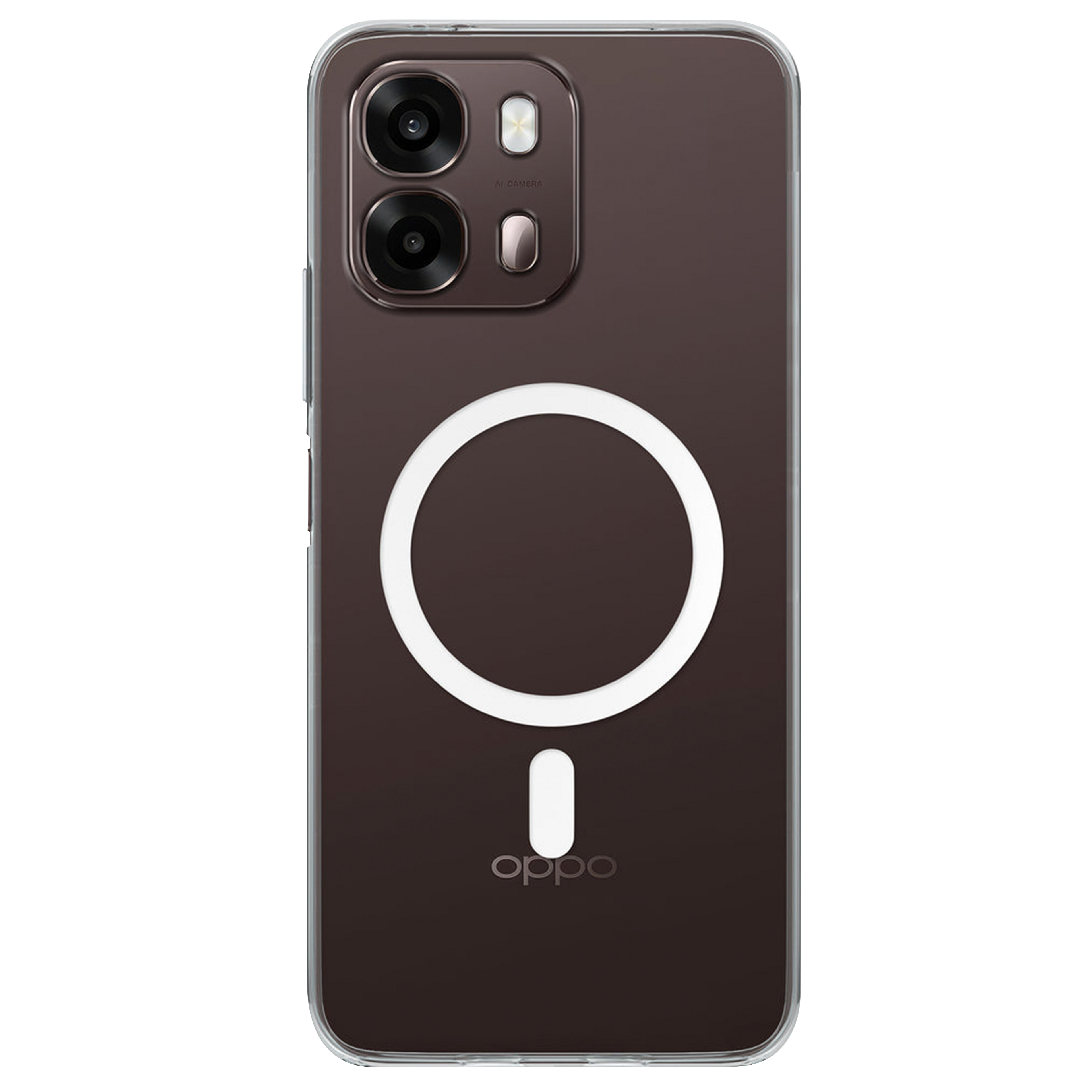 Anti Yellow Magsafe Clear Case for Oppo A6 Pro