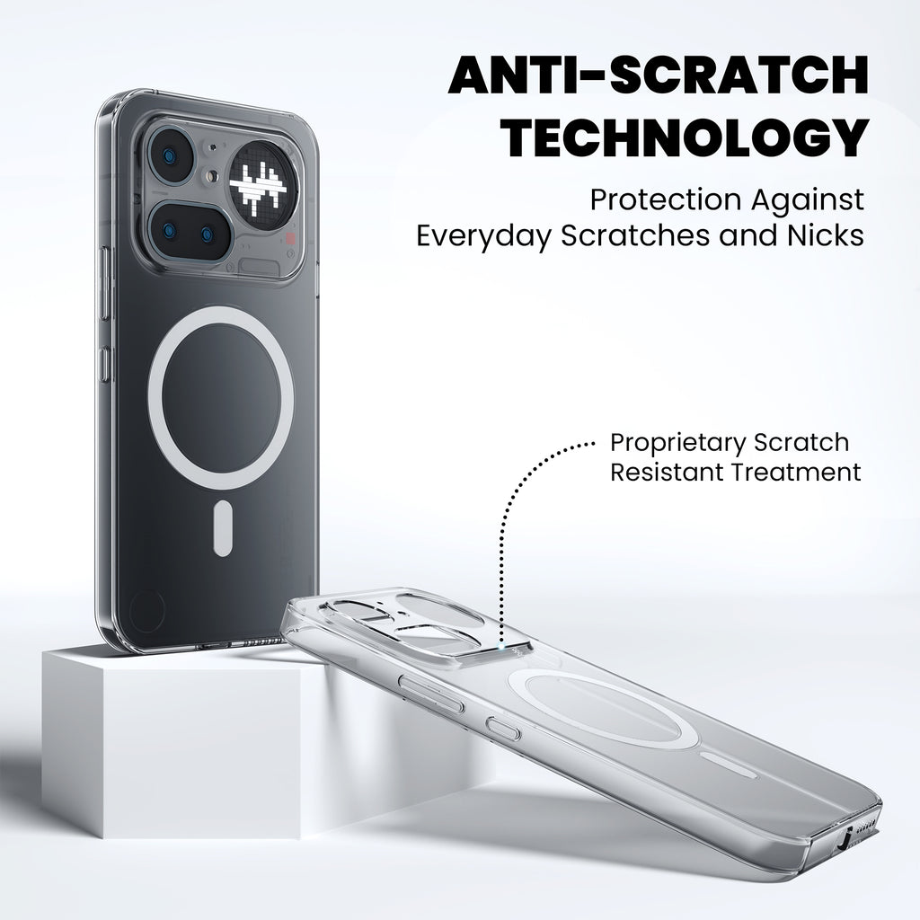 Anti Yellow Magsafe Clear Case for Nothing Phone 4A Pro