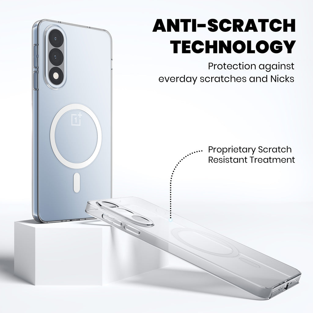 Anti Yellow Magsafe Clear Case for OnePlus Nord CE 5G