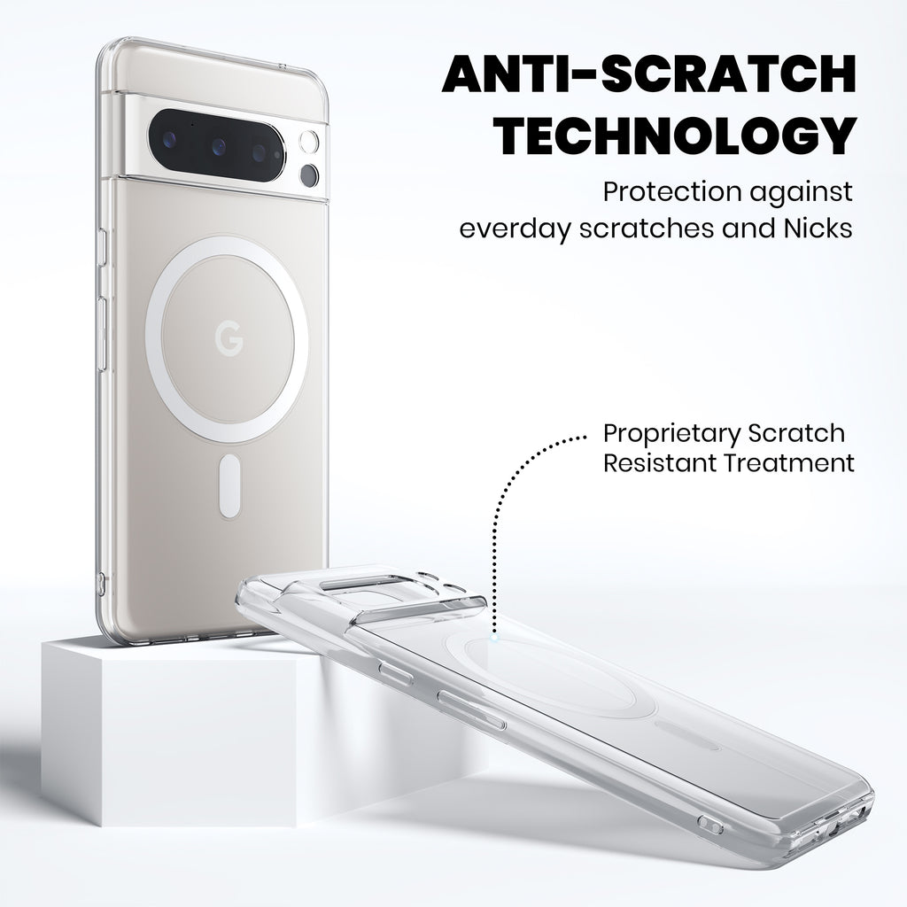 Anti Yellow Magsafe Clear Case for Google Pixel 8 Pro