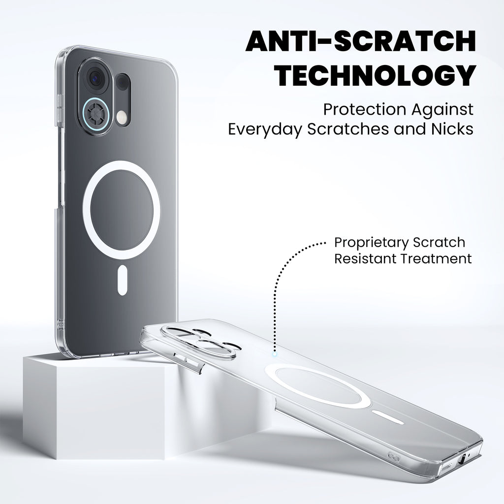 Anti Yellow Magsafe Clear Case for Oppo Reno 10 Pro