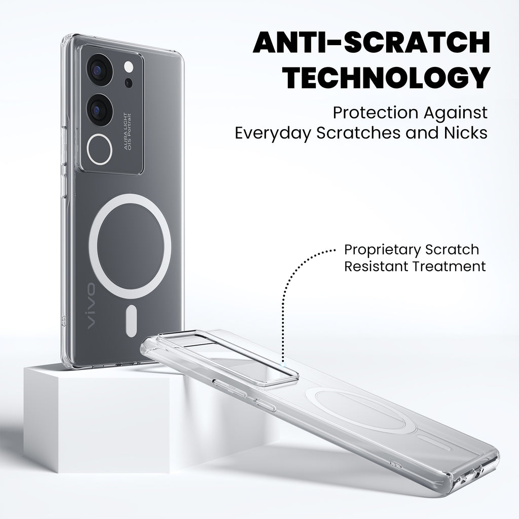 Anti Yellow Magsafe Clear Case for Vivo Y31 Pro 5G