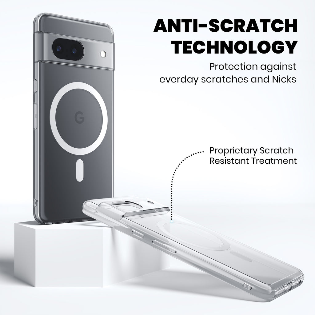 Anti Yellow Magsafe Clear Case for Google Pixel 7A