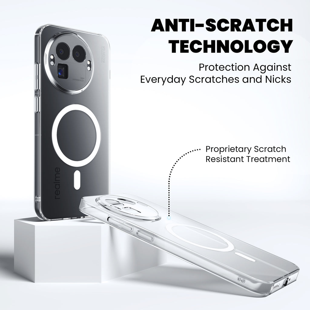 Anti Yellow Magsafe Clear Case for Realme C65