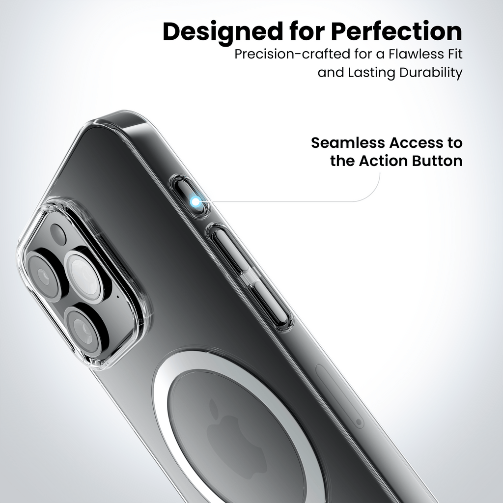 Anti Yellow Magsafe Clear Case for iPhone 15 Pro Max