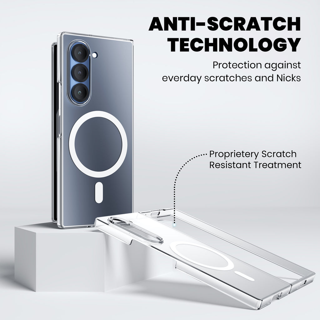 Anti Yellow Magsafe Clear Case for Samsung  Galaxy Z Fold 7