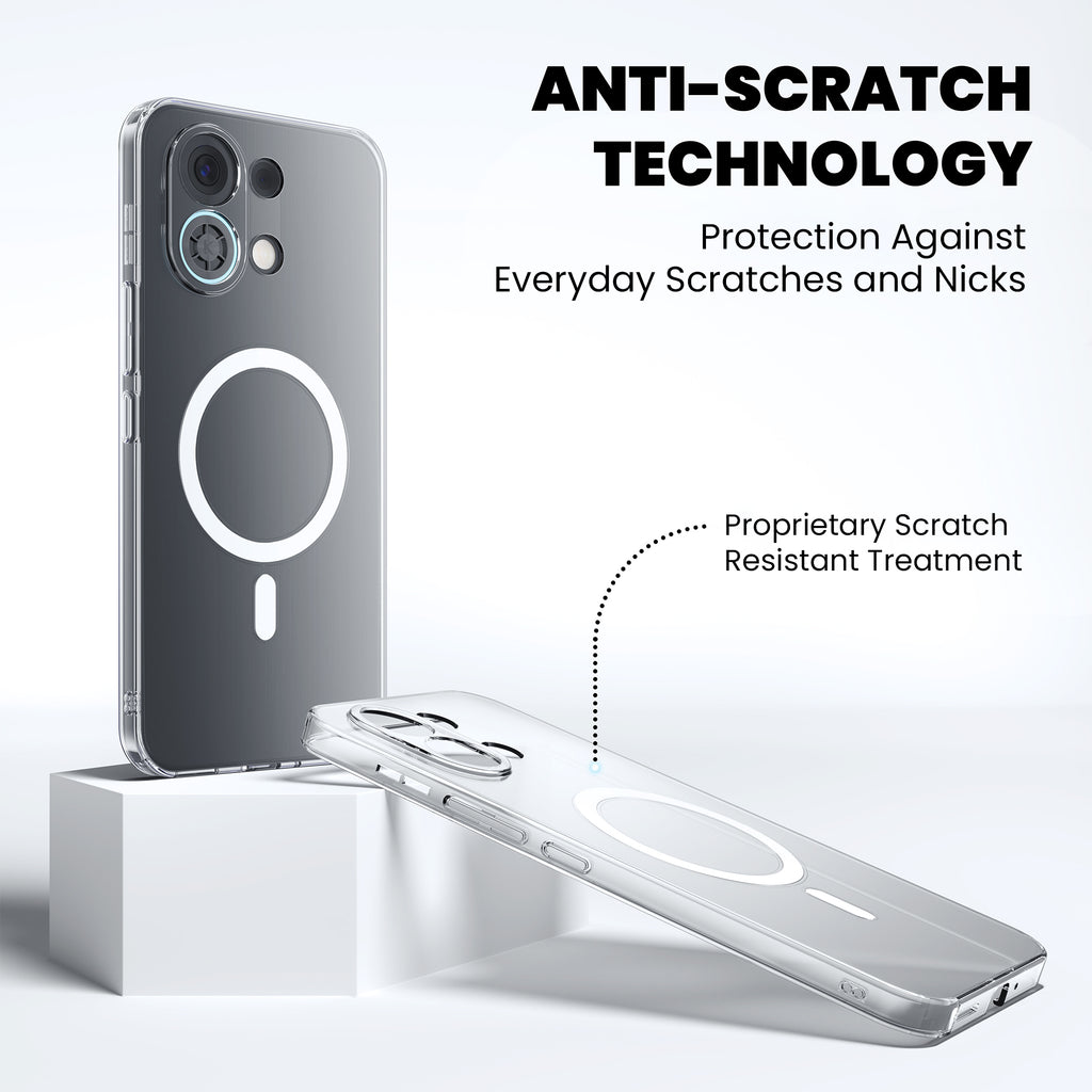 Anti Yellow Magsafe Clear Case for Oppo A6x 5G