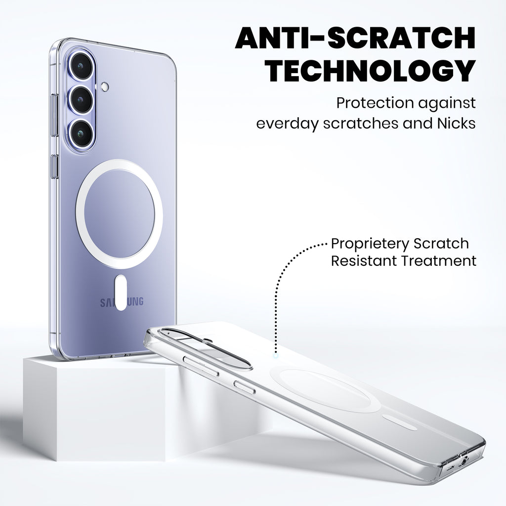 Anti Yellow Magsafe Clear Case for Samsung Galaxy S25 Edge