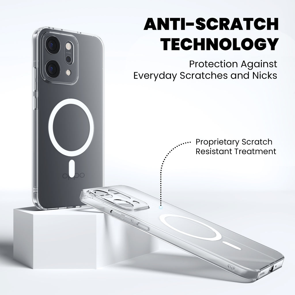 Anti Yellow Magsafe Clear Case for Oppo Reno 14