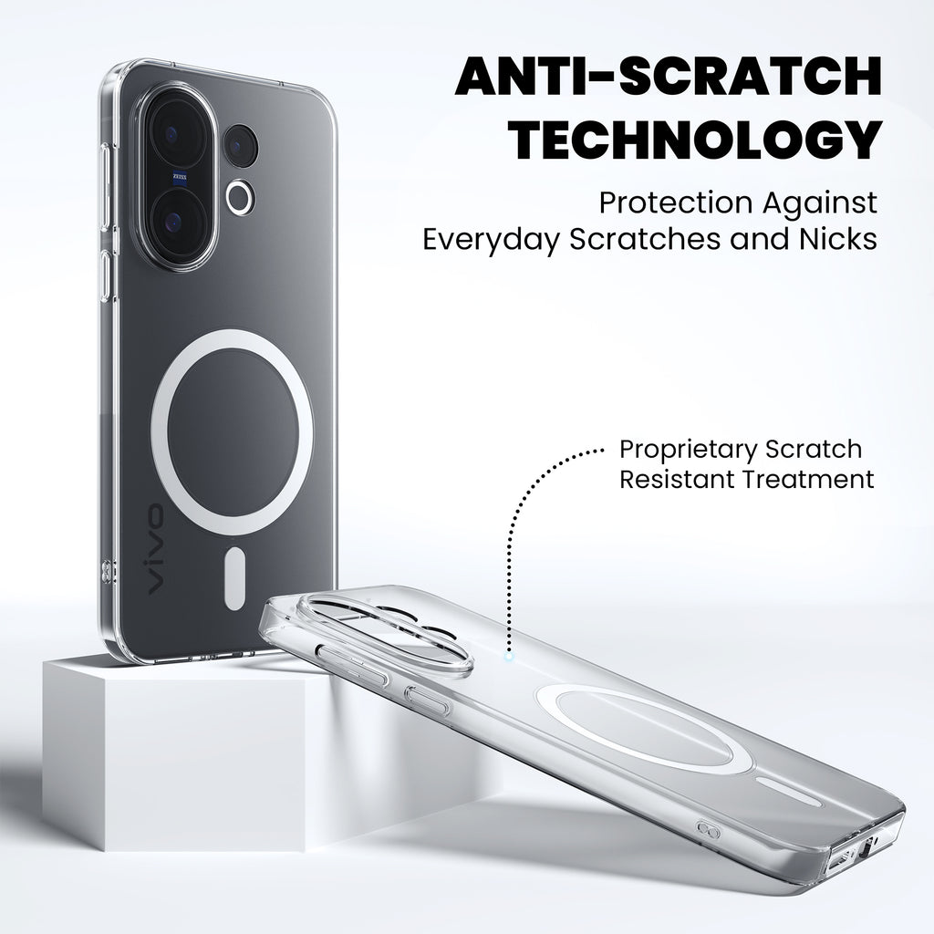 Anti Yellow Magsafe Clear Case for Vivo Y19s