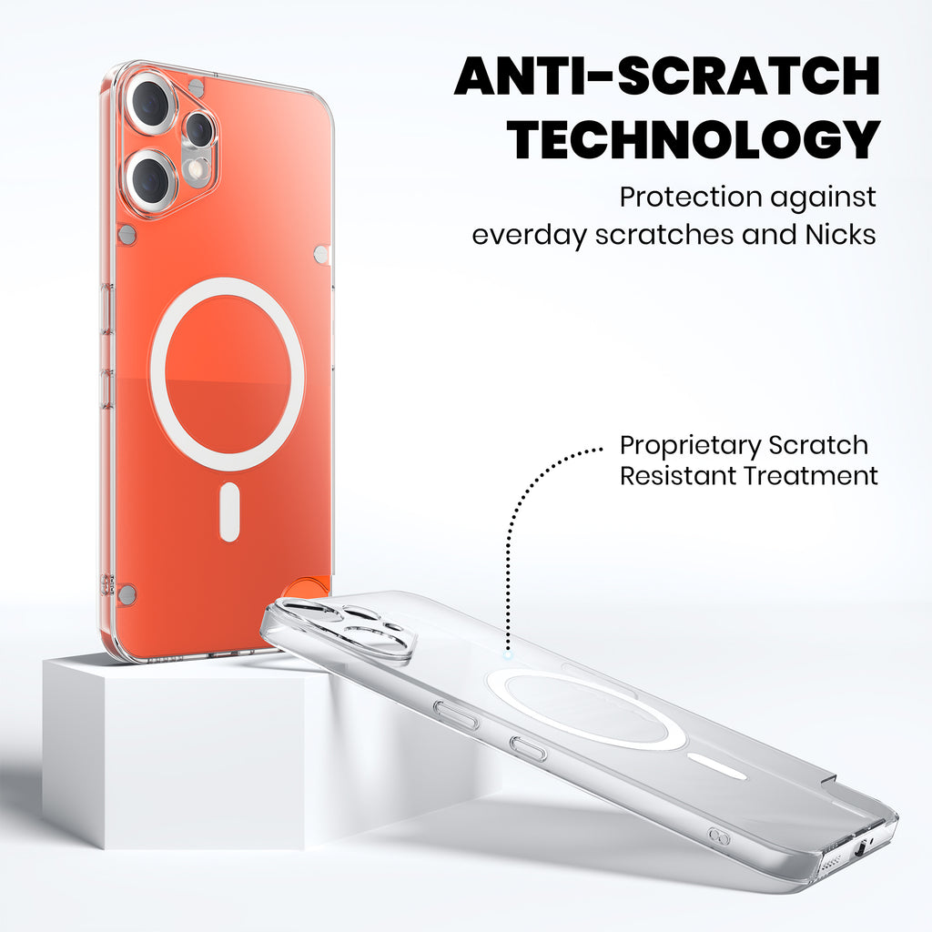Anti Yellow Magsafe Clear Case for CMF Nothing Phone 1