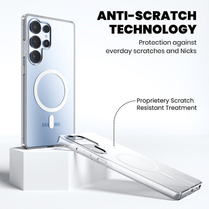 Anti Yellow Magsafe Clear Case for Samsung Galaxy S25 Plus