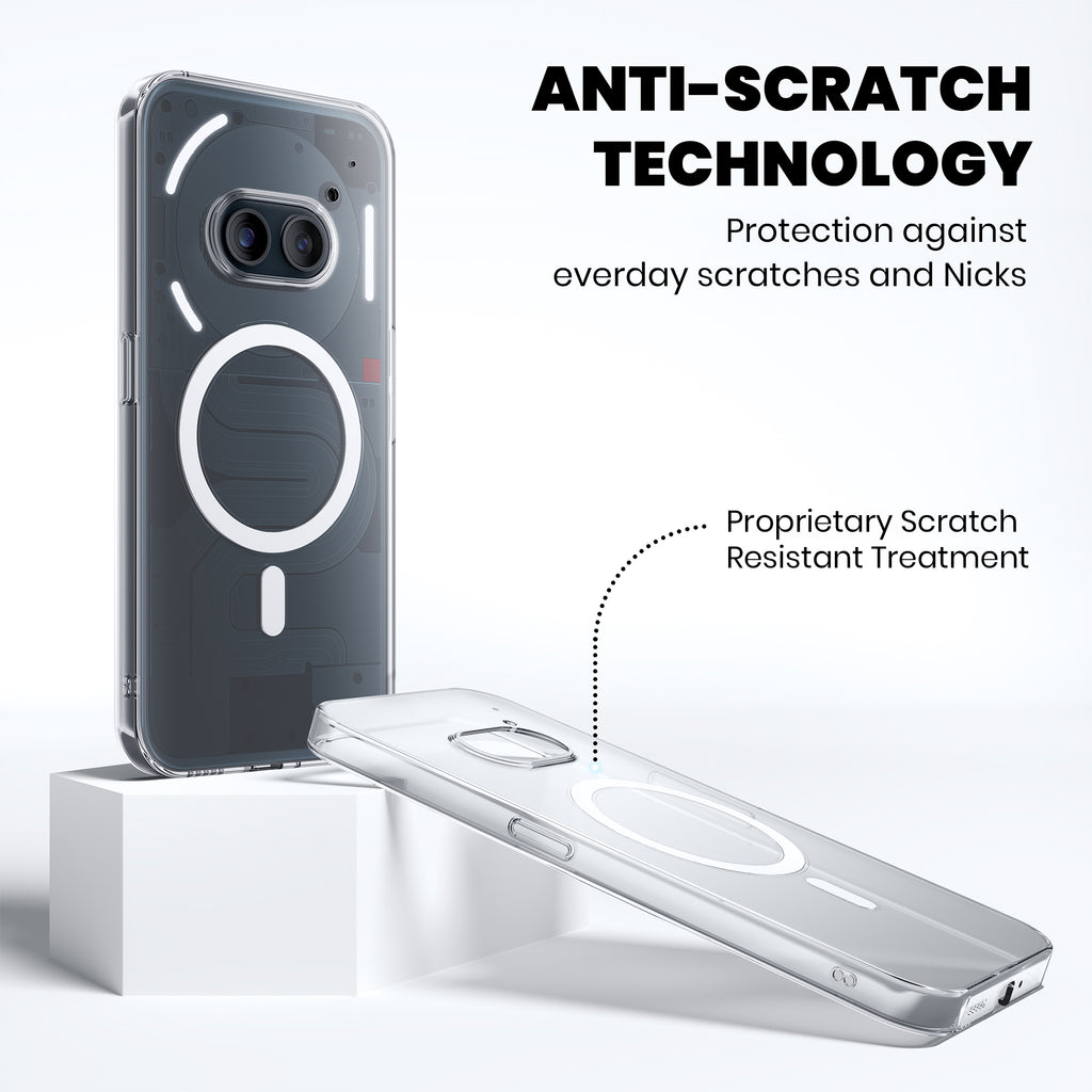 Anti Yellow Magsafe Clear Case for Nothing Phone 2A Plus
