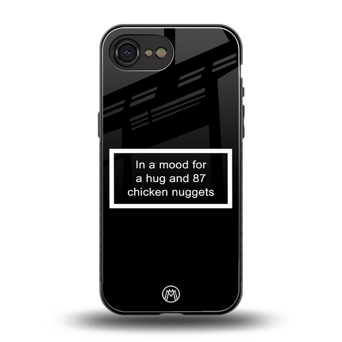 87 chicken nuggets black edition back phone cover | glass case for iphone 16e