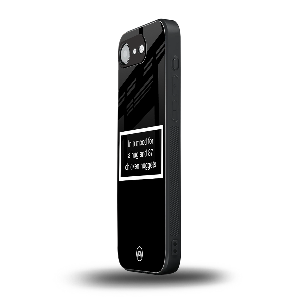 87 chicken nuggets black edition back phone cover | glass case for iphone 16e