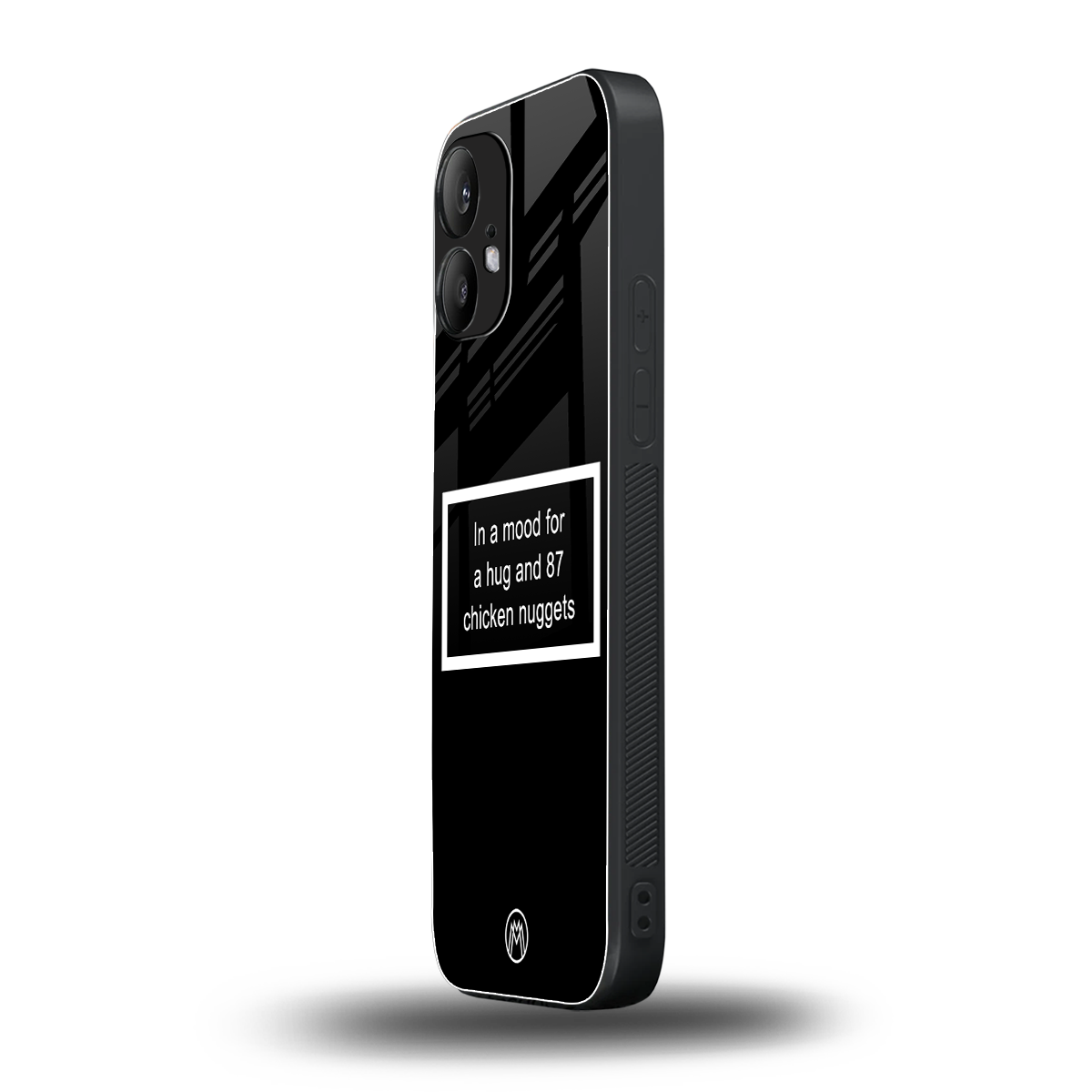 87 chicken nuggets black edition back phone cover | glass case for nothing phone 2