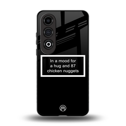 87 chicken nuggets black edition back phone cover | glass case for oneplus nord ce 4