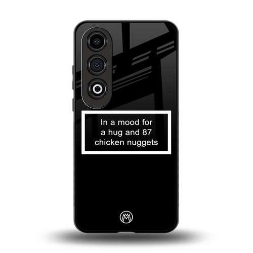 87 chicken nuggets black edition back phone cover | glass case for oneplus nord ce 4
