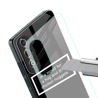 87 chicken nuggets black edition back phone cover | glass case for oneplus nord ce 4