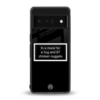 87 chicken nuggets black edition back phone cover | glass case for google pixel 6 pro