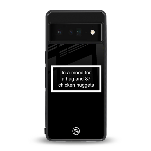 87 chicken nuggets black edition back phone cover | glass case for google pixel 6 pro