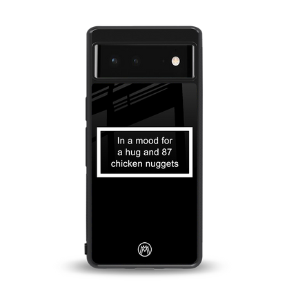 87 chicken nuggets black edition back phone cover | glass case for Google Pixel 6A