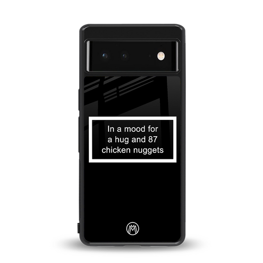 87 chicken nuggets black edition back phone cover | glass case for Google Pixel 6A
