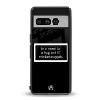 87 chicken nuggets black edition back phone cover | glass case for google pixel 7 pro