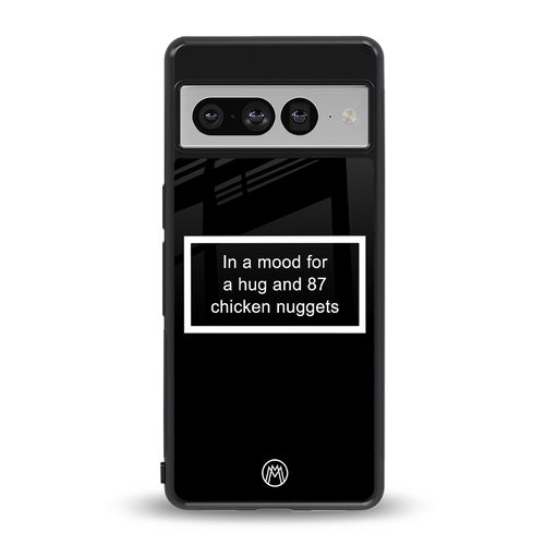 87 chicken nuggets black edition back phone cover | glass case for google pixel 7 pro