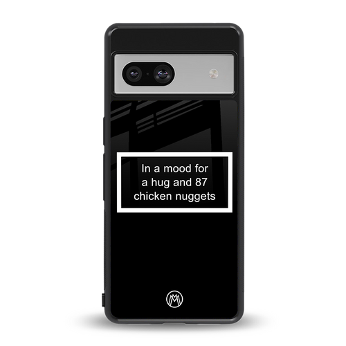 87 chicken nuggets black edition back phone cover | glass case for Google Pixel 7