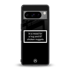 87 chicken nuggets black edition back phone cover | glass case for google pixel 8 pro