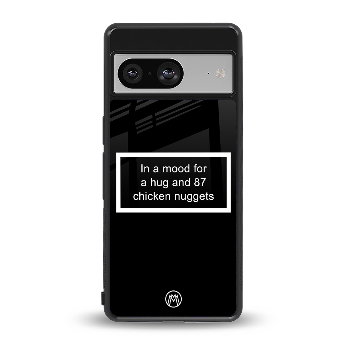 87 chicken nuggets black edition back phone cover | glass case for Google Pixel 8