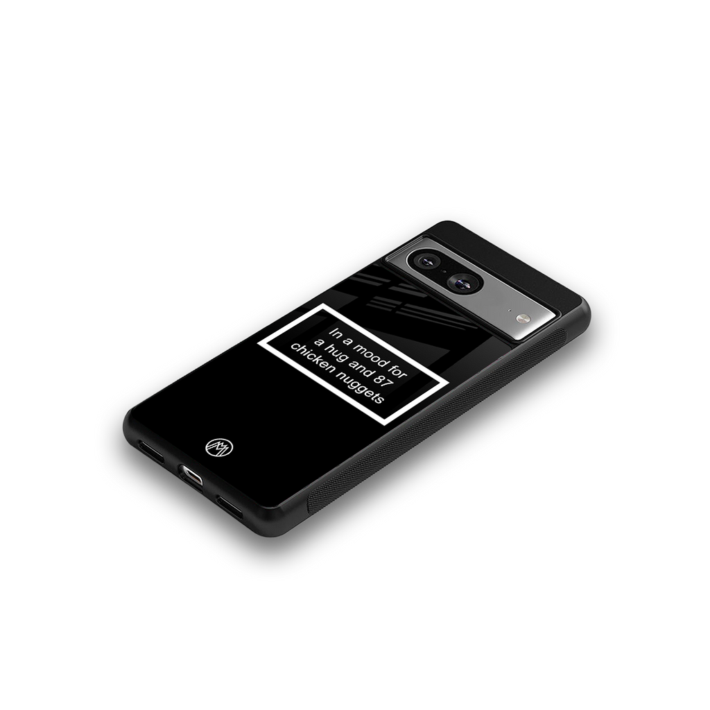 87 chicken nuggets black edition back phone cover | glass case for Google Pixel 8
