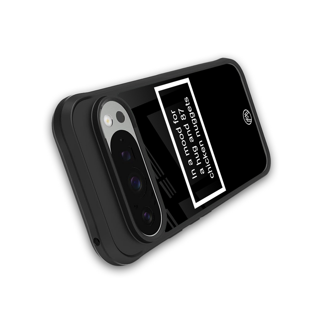 87 chicken nuggets black edition back phone cover | glass case for google pixel 9 pro