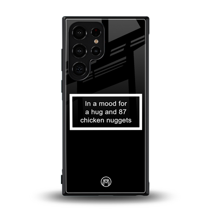 87 chicken nuggets black edition back phone cover | glass case for samsung galaxy s24 ultra