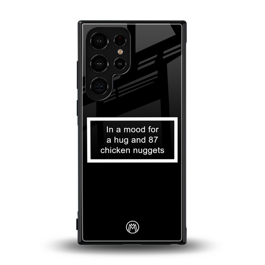 87 chicken nuggets black edition back phone cover | glass case for samsung galaxy s24 ultra