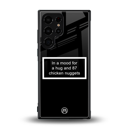 87 chicken nuggets black edition back phone cover | glass case for samsung galaxy s23 ultra