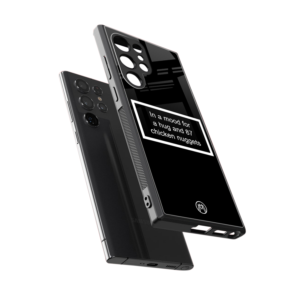 87 chicken nuggets black edition back phone cover | glass case for samsung galaxy s24 ultra